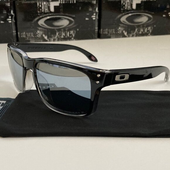 OO9102 Oakley Holbrook Dark Ink Fade Polished Frame Prizm Polarized - Picture 4 of 7